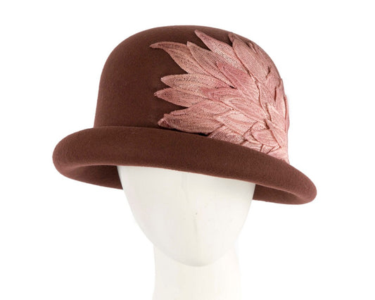 Brown winter fashion hat by Max Alexander-0