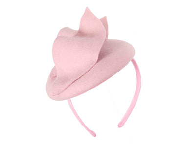Pink felt fascinator by Max Alexander