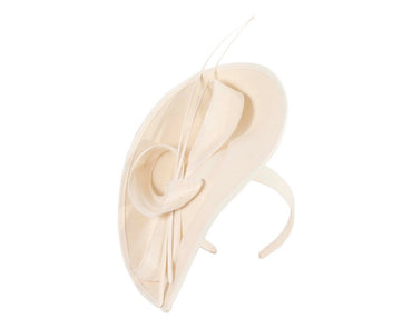 Large cream winter fascinator by Max Alexander-1