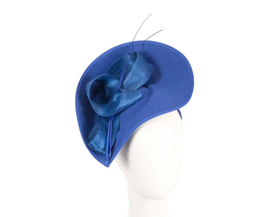 Large royal blue winter fascinator by Max Alexander-0