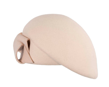 Nude felt beret hat by Max Alexander-1
