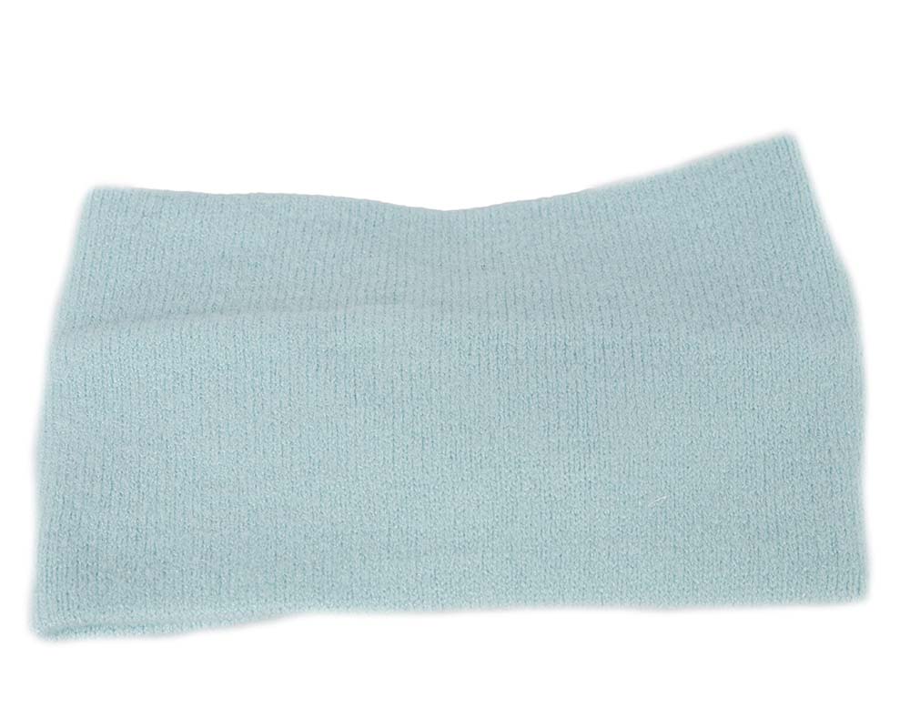 Light blue European Made woolen headband-3