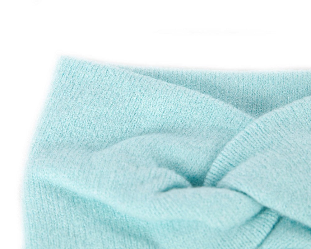 Light blue European Made woolen headband