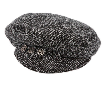 Warm charcoal wool winter fashion beret by Max Alexander JR011