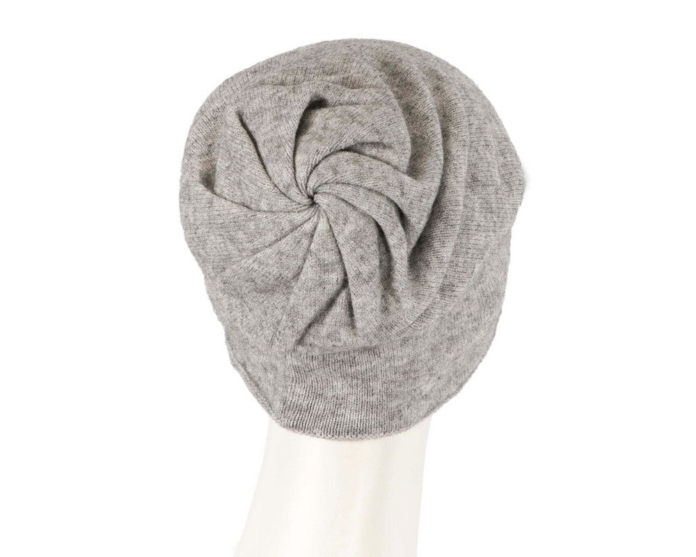 Stylish warm European made grey beanie JR013GM