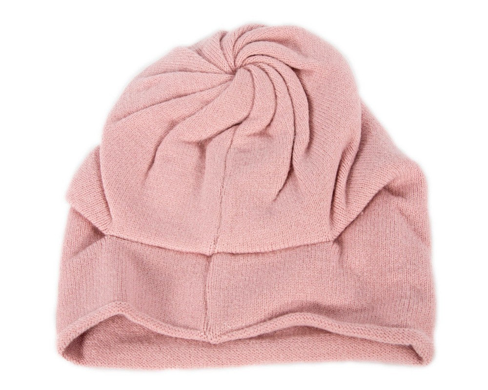 Stylish warm European made pink beanie