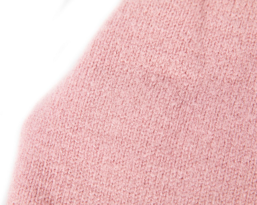 Stylish warm European made pink beanie