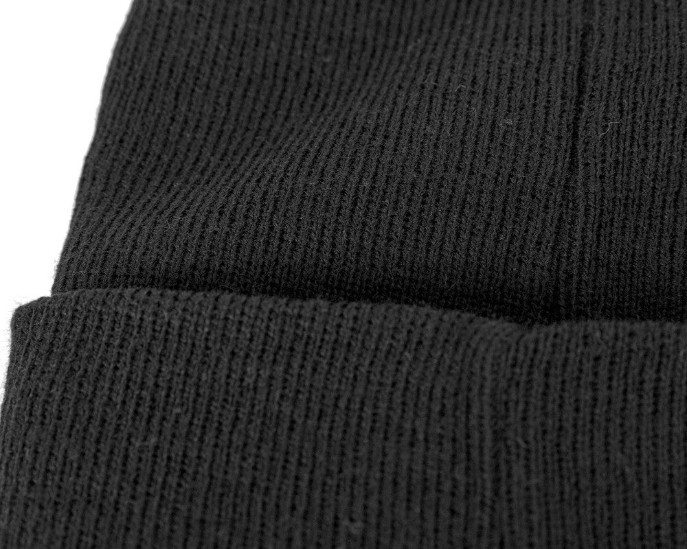 Warm European made black beanie-2