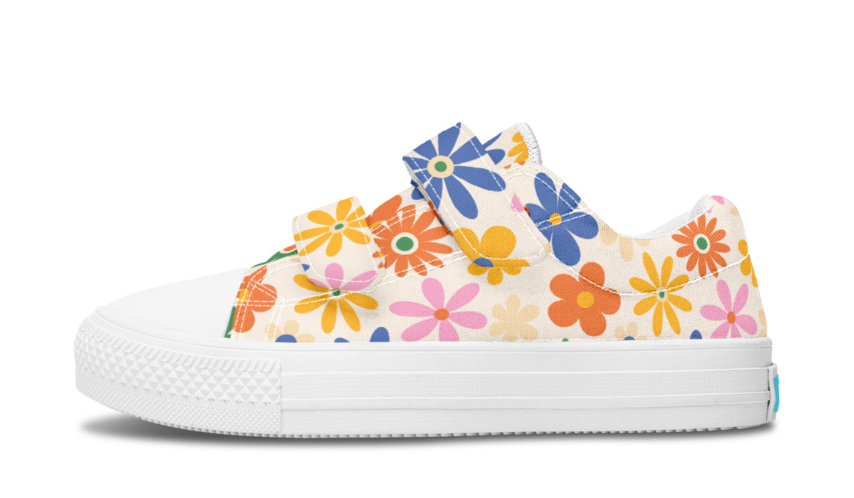 Kids Shoes Low Tops Colorful Flowers-5