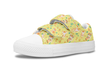 Kids Shoes Low Tops Floral Cats-1