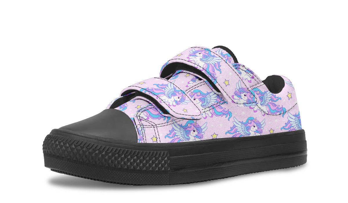 Kids Shoes Low Tops Flying Unicorn-0