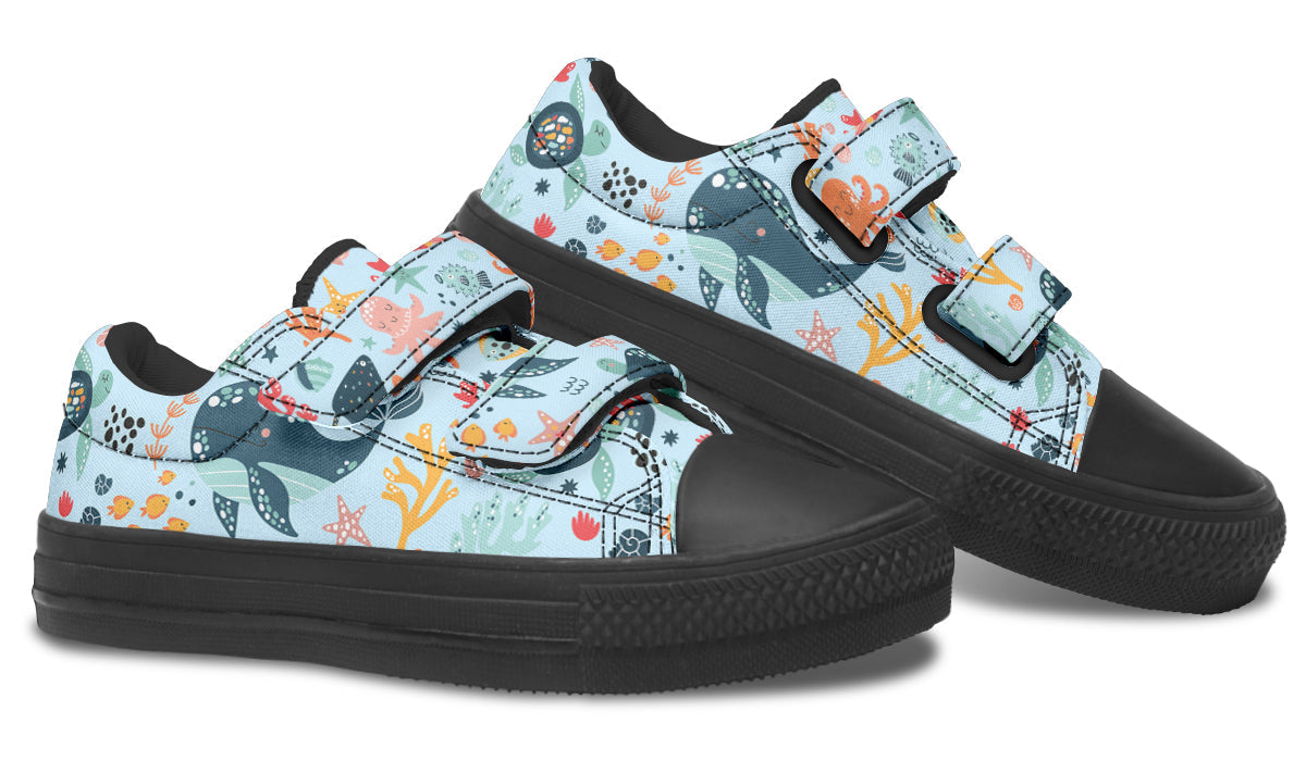 Kids Shoes Low Tops Sea Animals-2