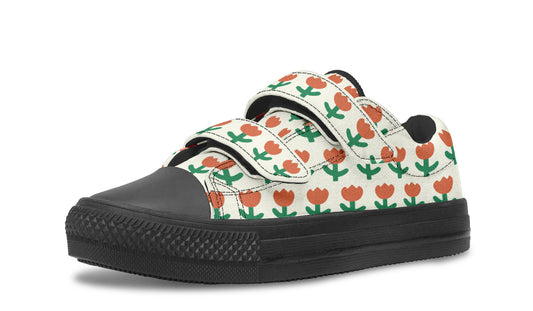 Kids Shoes Low Tops Floral Pattern-0