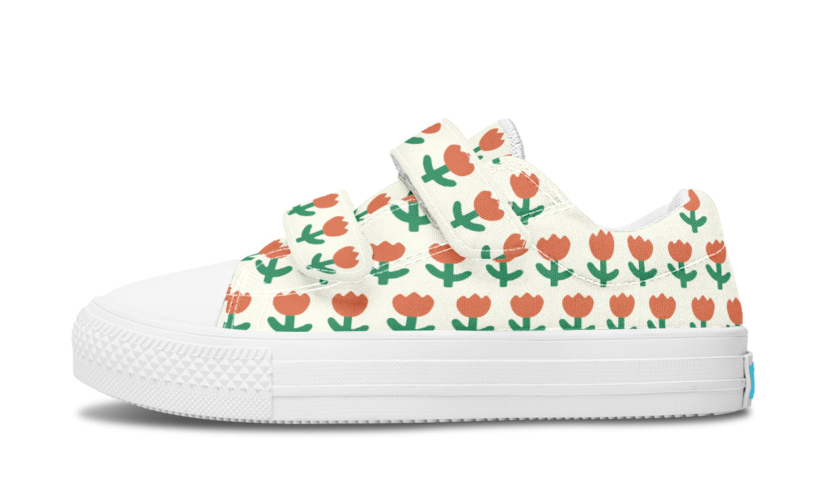 Kids Shoes Low Tops Floral Pattern-5