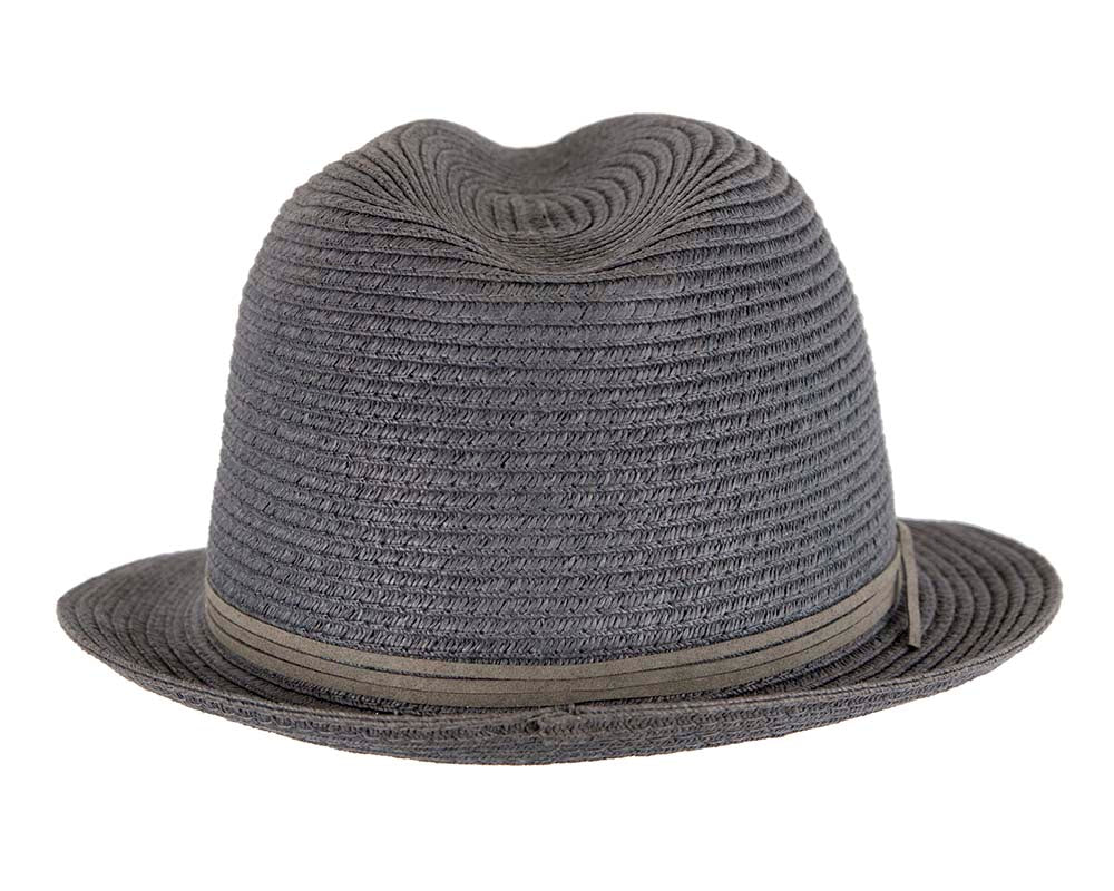 Navy Short Brim Fedora Hat