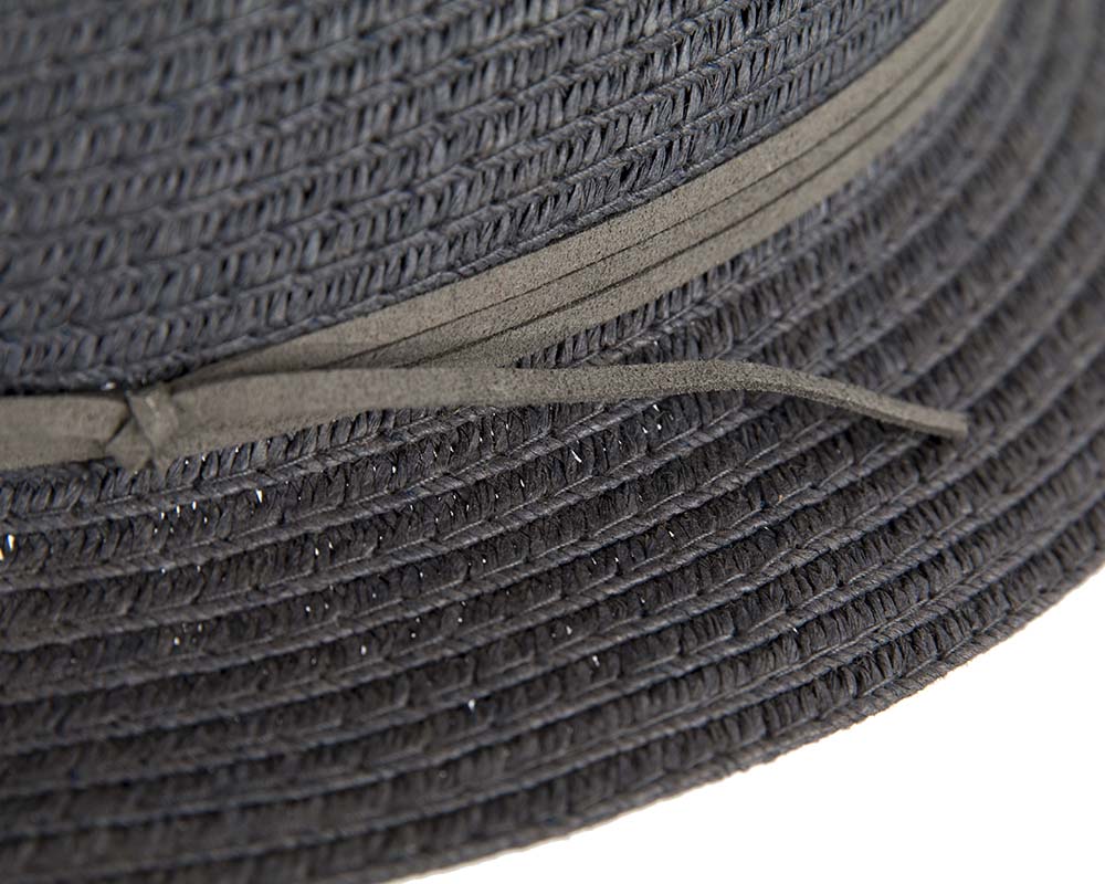 Navy Short Brim Fedora Hat