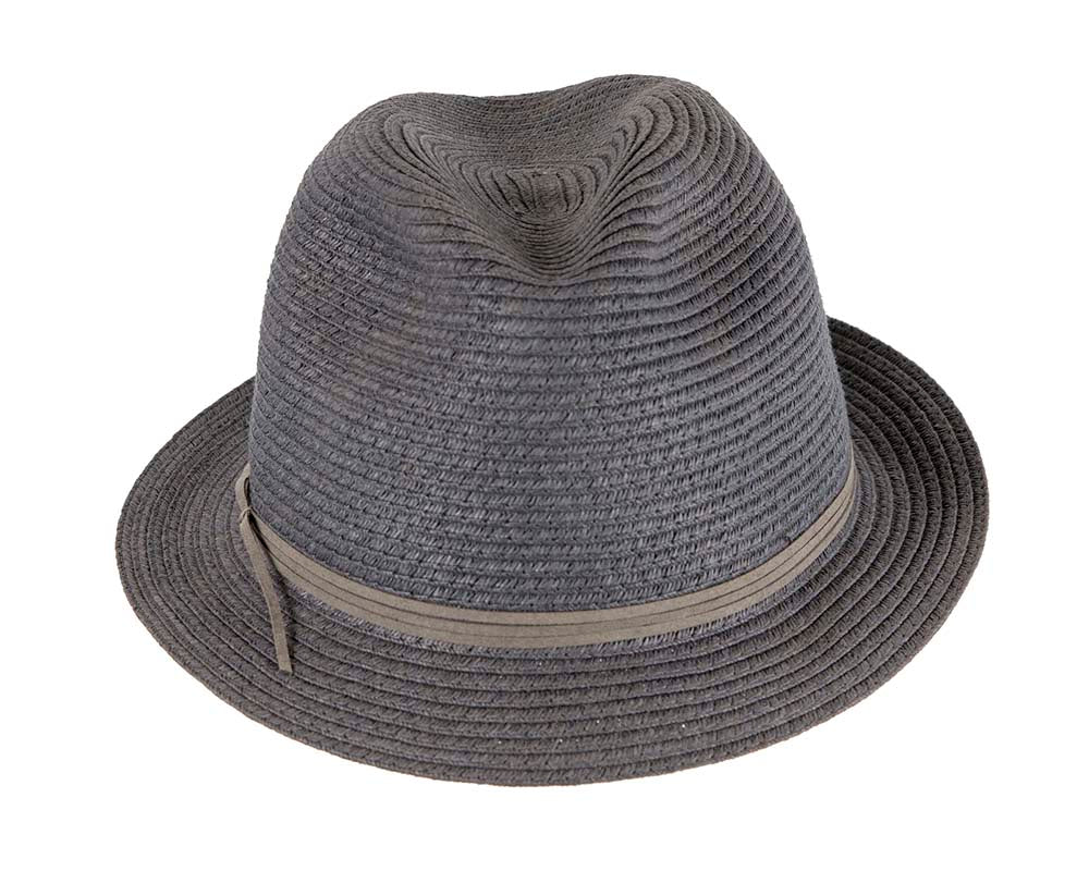 Navy Short Brim Fedora Hat