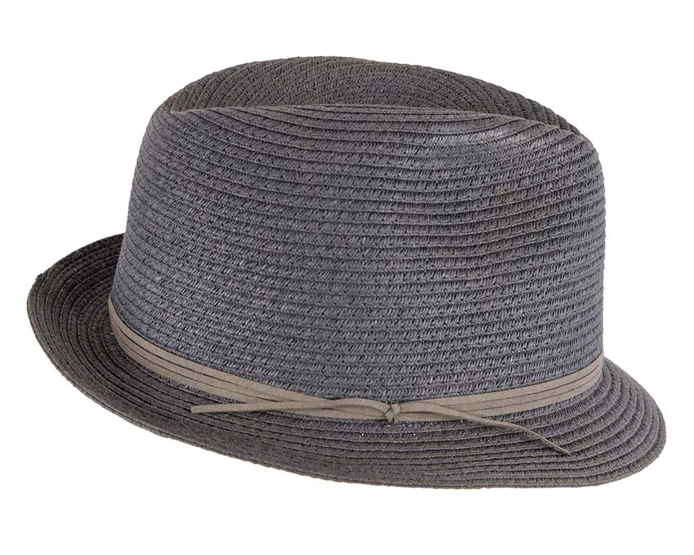 Navy Short Brim Fedora Hat