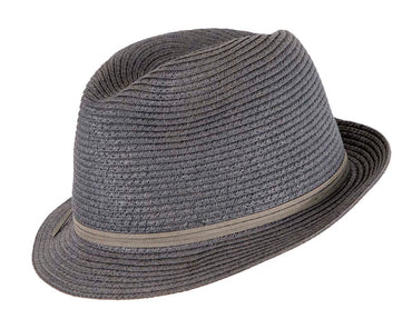 Navy Short Brim Fedora Hat