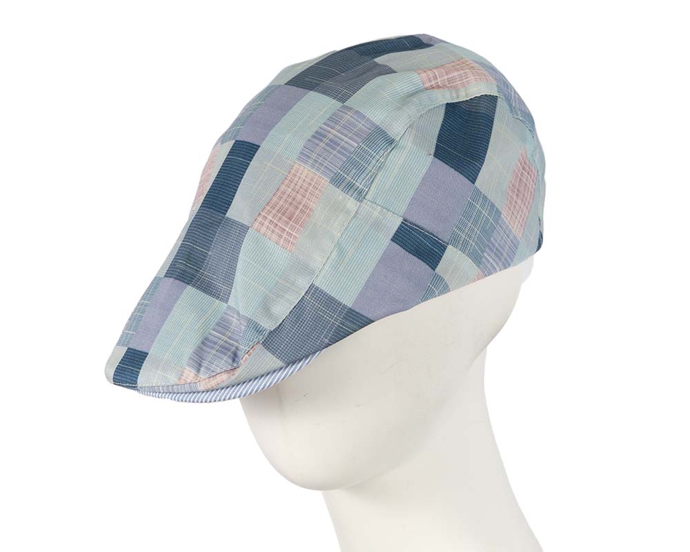 Soft patchwork flat cap by Max Alexander M131BL