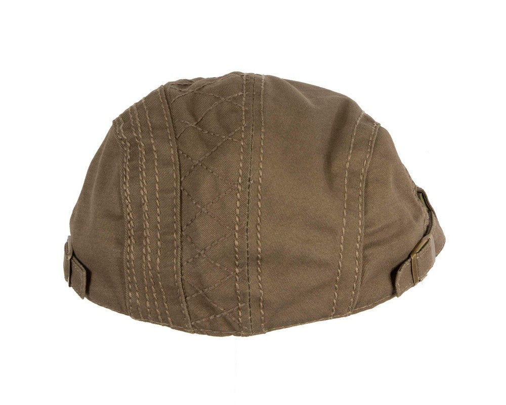 Khaki flat cap by Max Alexander-5