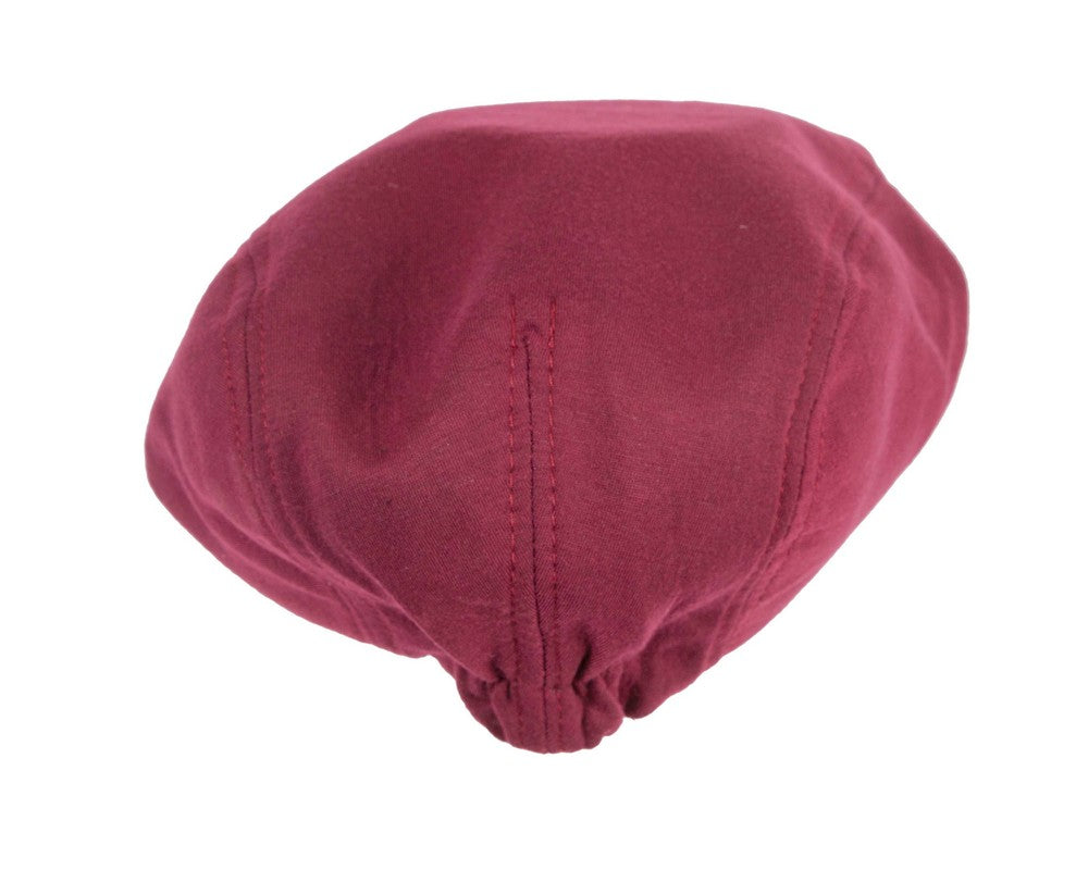 Soft burgundy flat cap by Max Alexander-4