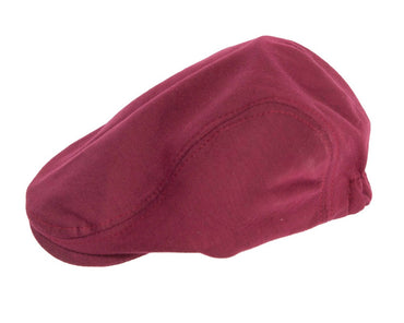 Soft burgundy flat cap by Max Alexander-1