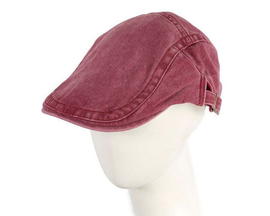 Red flat cap by Max Alexander-0