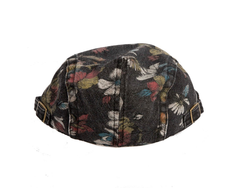 Classic denim flat cap with print by Max Alexander M148B-4