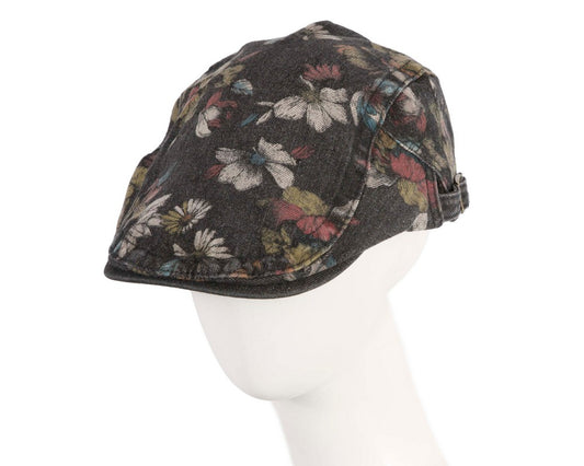 Classic denim flat cap with print by Max Alexander M148B-0