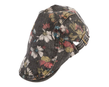 Classic denim flat cap with print by Max Alexander M148B-1