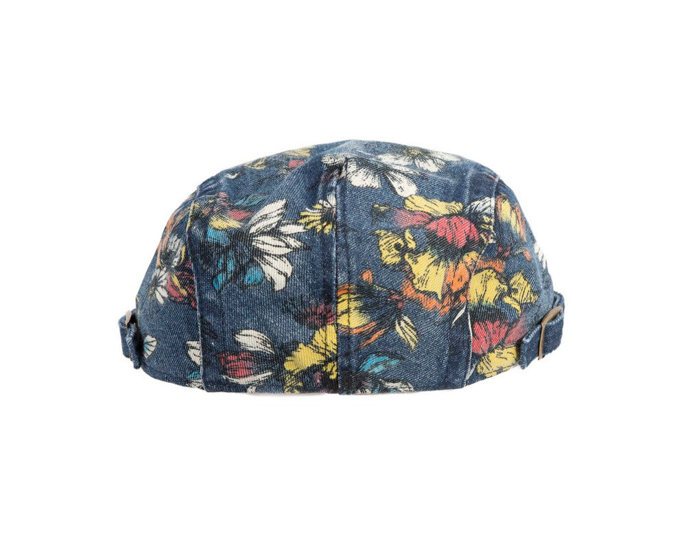 Classic denim flat cap with print by Max Alexander M148DBL-4
