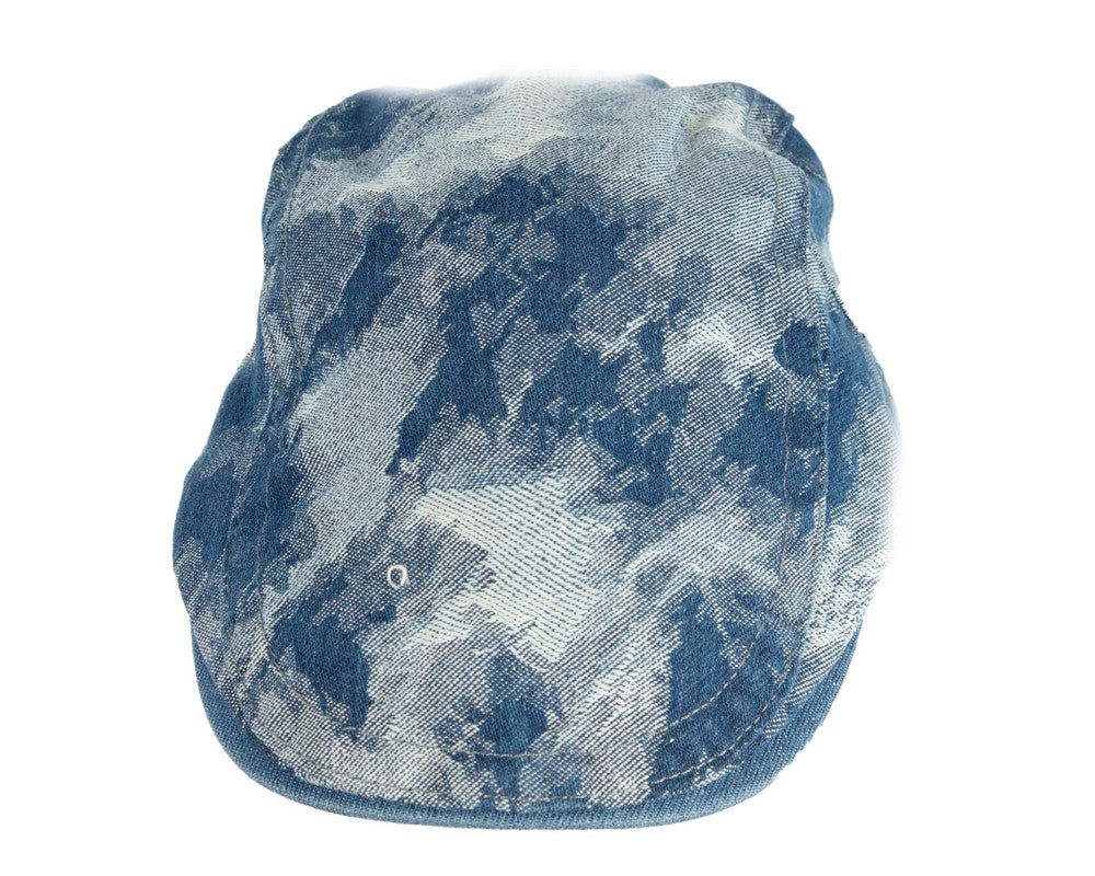 Classic denim flat cap with print by Max Alexander M149DBL