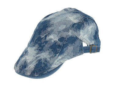 Classic denim flat cap with print by Max Alexander M149DBL