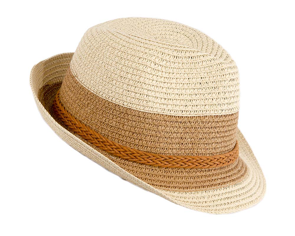 Multicolor Short Brim Fedora Hat M175BR