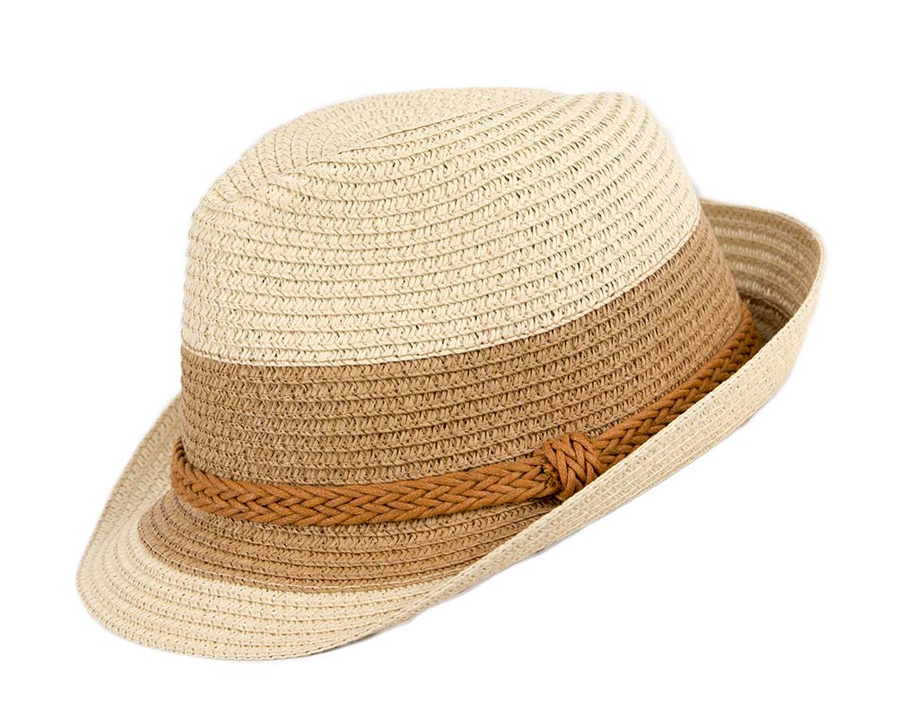 Multicolor Short Brim Fedora Hat M175BR
