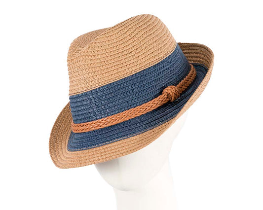 Multicolor Short Brim Fedora Hat M175N-0