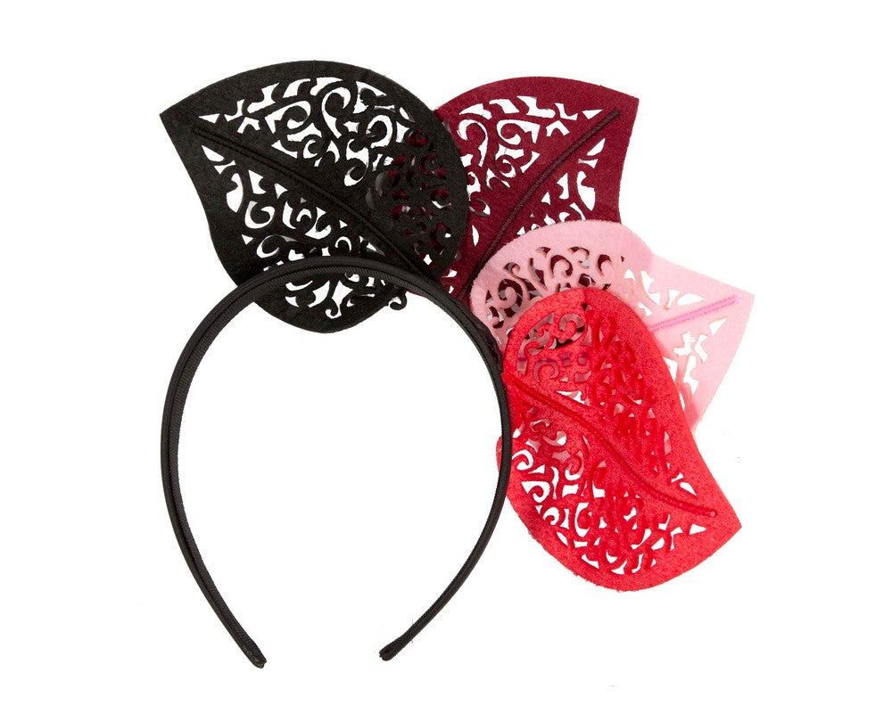 Modern multi-color racing fascinator by Max Alexander-3
