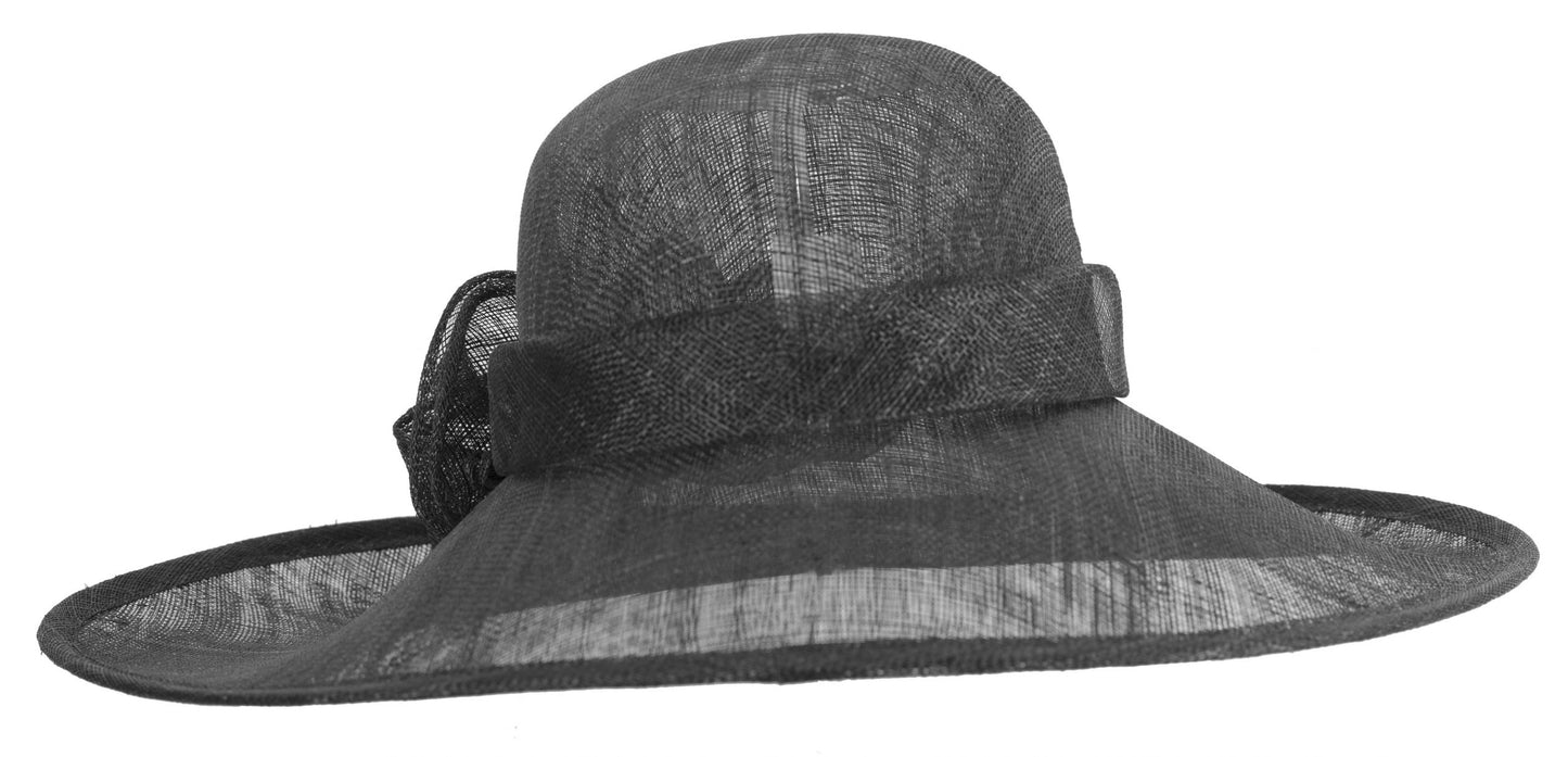 Large black racing hat by Max Alexander