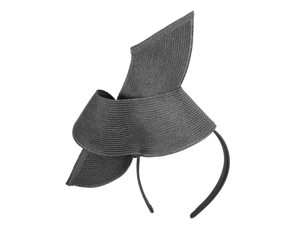 Modern black fascinator by Max Alexander