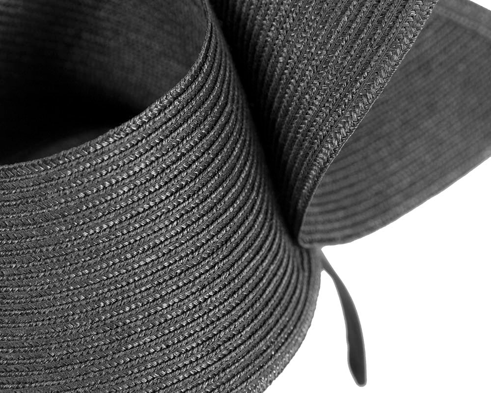 Modern black fascinator by Max Alexander