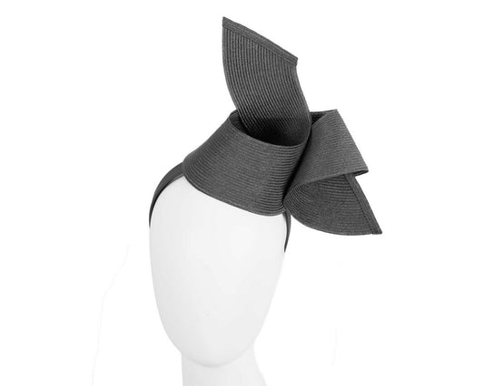 Modern black fascinator by Max Alexander