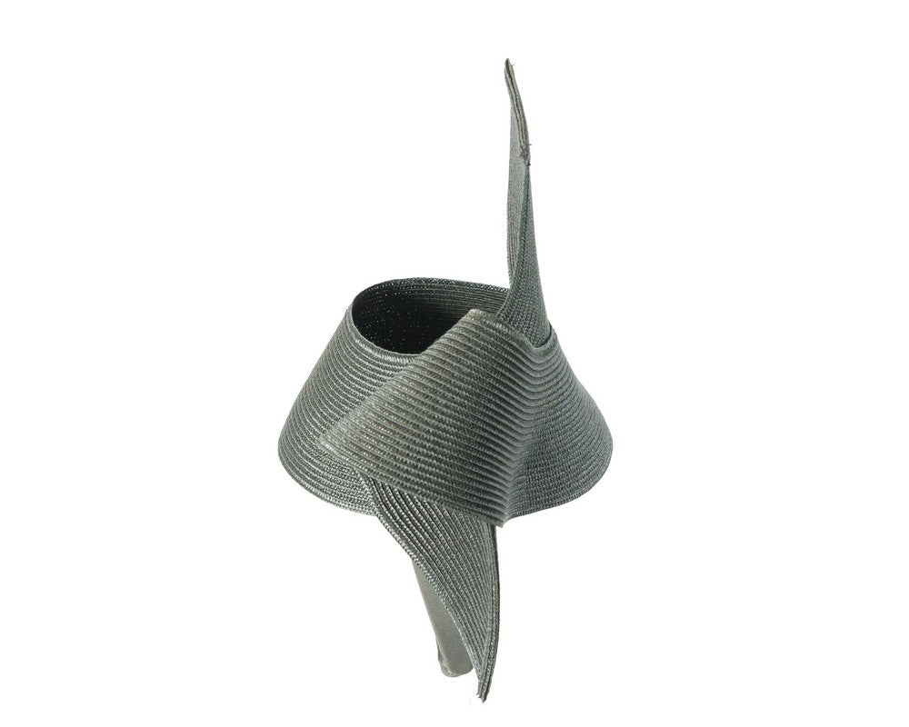 Modern olive fascinator by Max Alexander