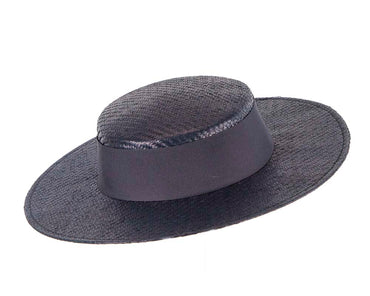 Navy boater hat by Max Alexander