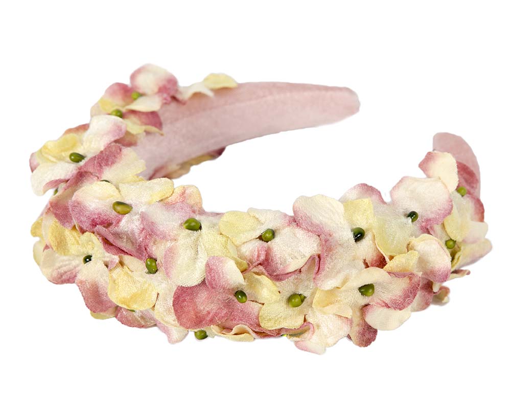 Puffy flower headband fascinator by Max Alexander