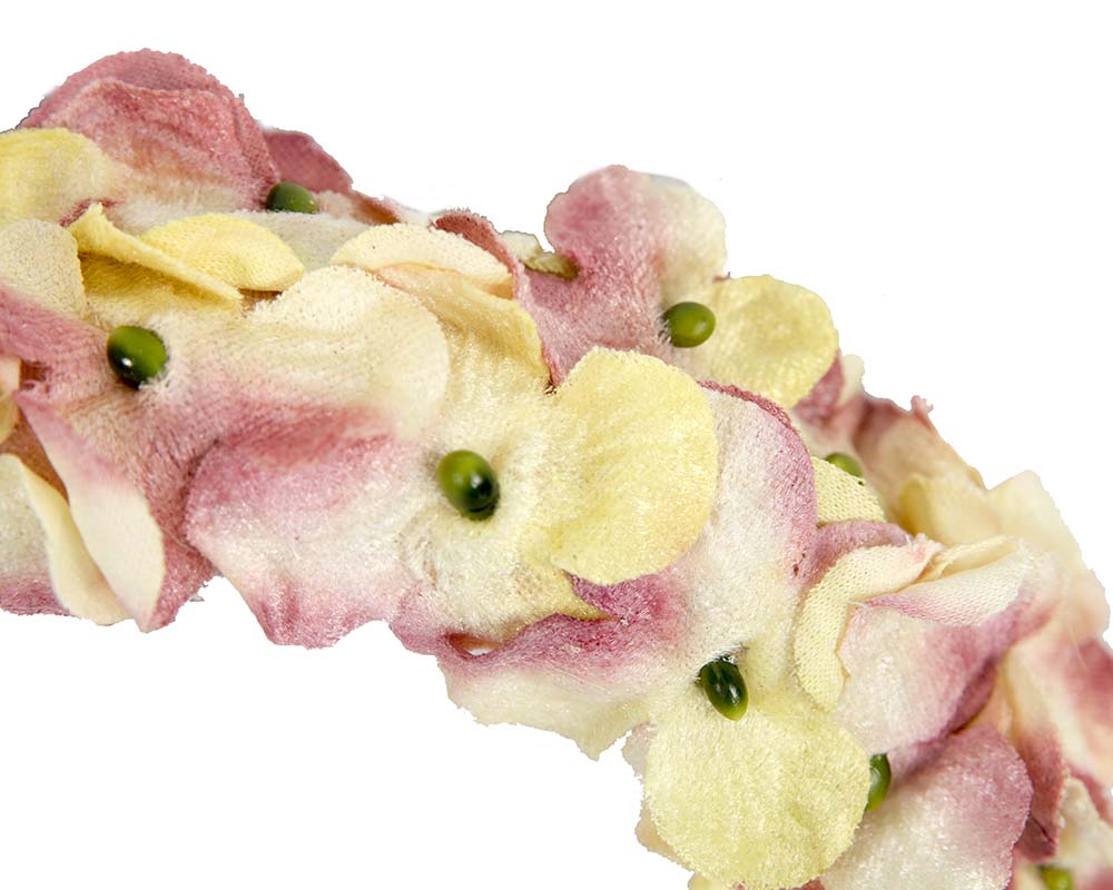 Puffy flower headband fascinator by Max Alexander