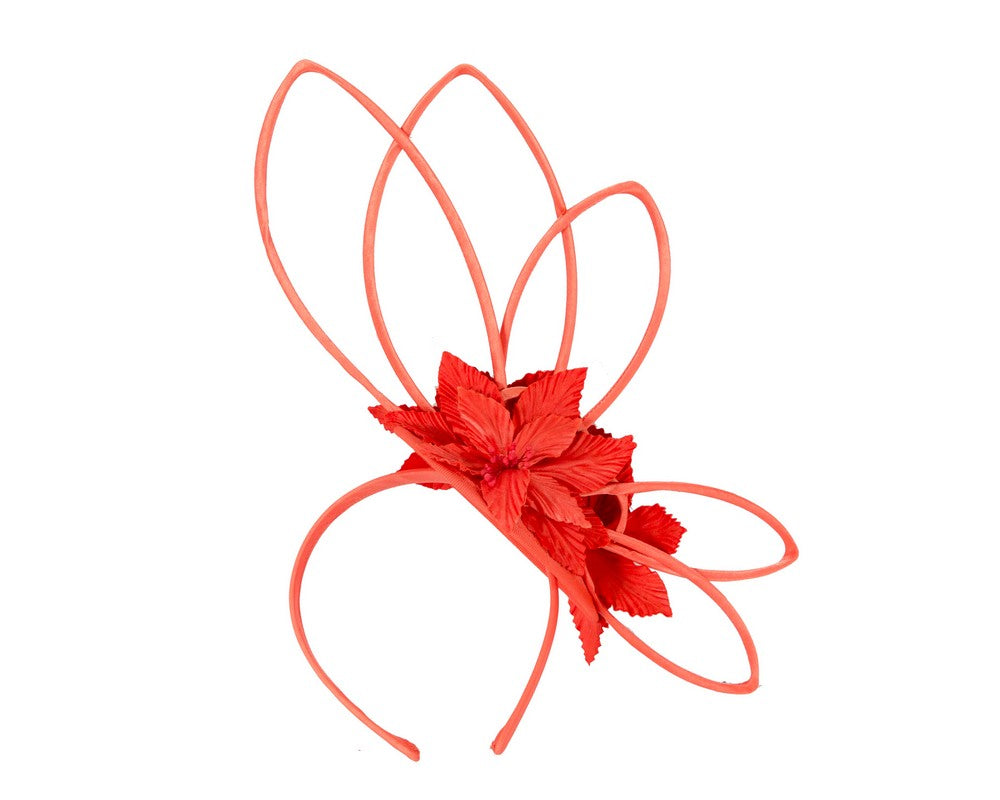 Bespoke orange fascinator by Max Alexander