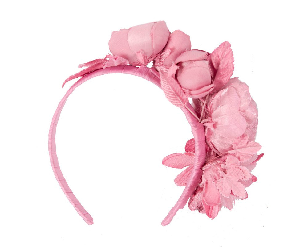 Dusty pink flower headband by Max Alexander-3