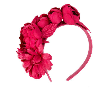 Red flower headband by Max Alexander