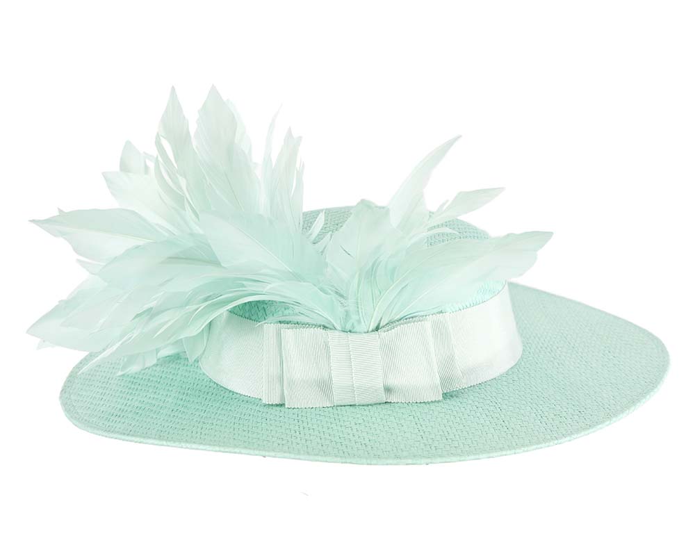 Aqua boater hat by Max Alexander-5